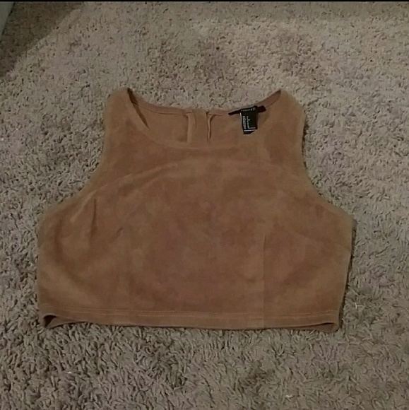❌SOLD❌ Faux Suede Forever 21 crop top! - Picture 4 of 4